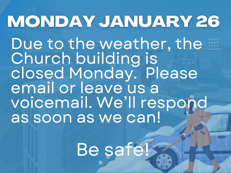 Featured image for “Building close January 26”